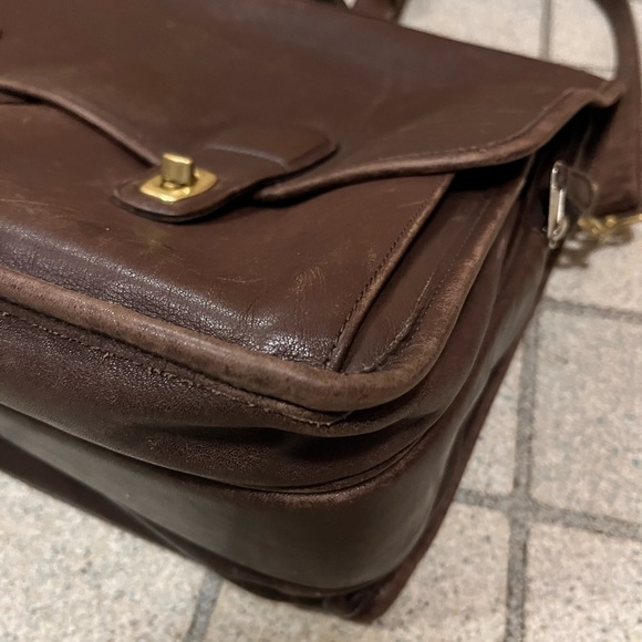 Vintage Coach Prescott Messenger Laptop bag brown - Picture 5 of 10